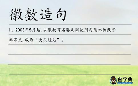 徽數(shù)造句