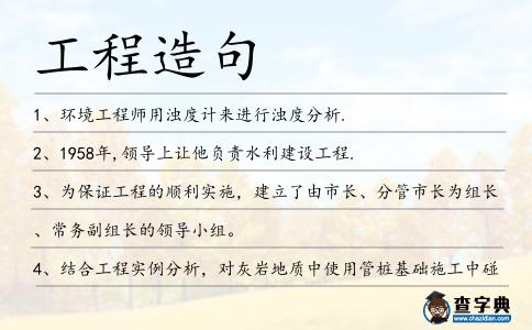 工程造句