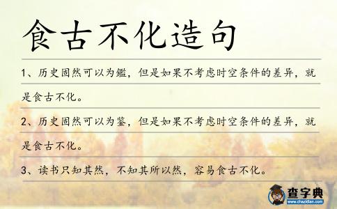 食古不化造句