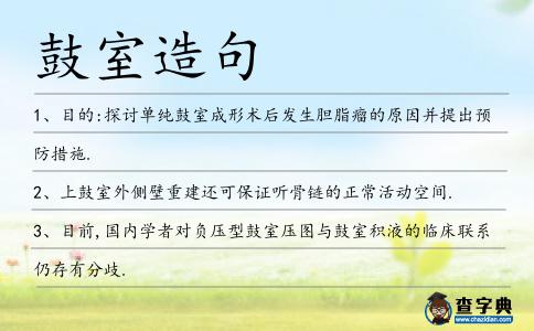 鼓室造句