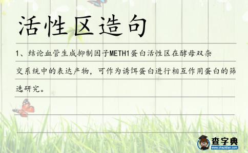 活性區(qū)造句