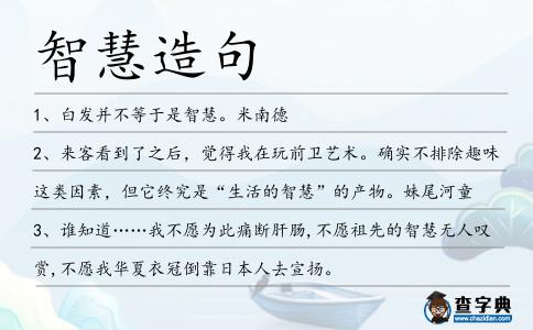 智慧造句