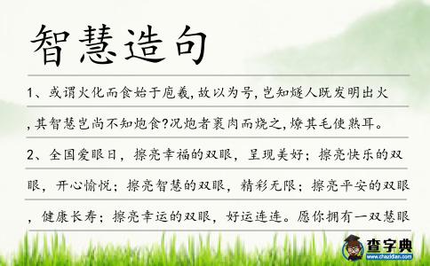 智慧造句
