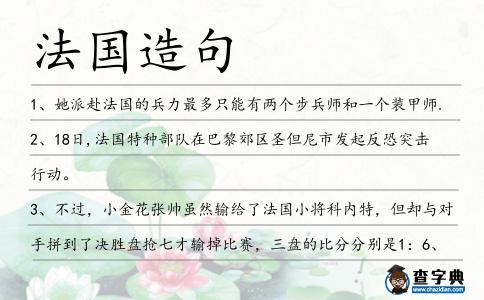 法國造句