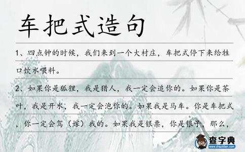 車把式造句