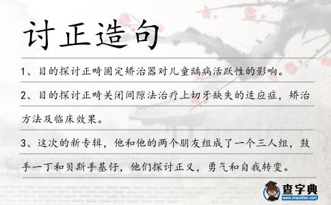討正造句