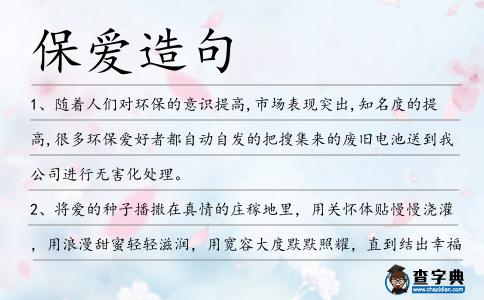 保愛造句