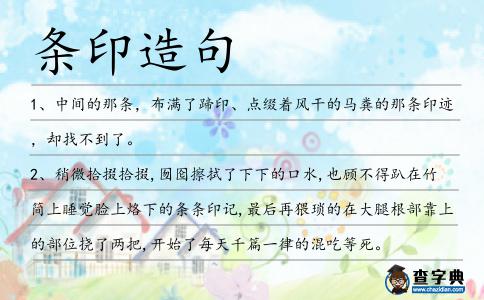 條印造句