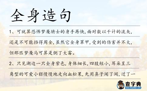 全身造句