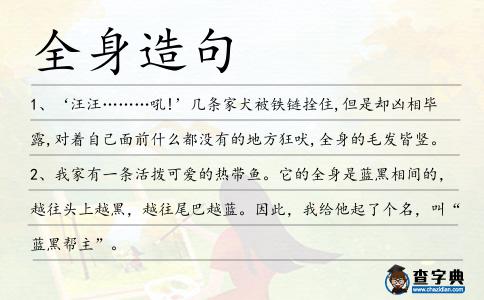 全身造句