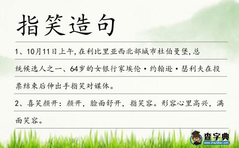 指笑造句