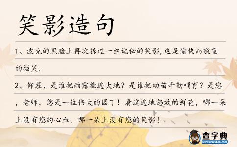 笑影造句