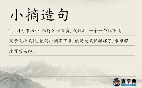 小摘造句