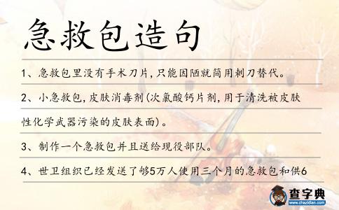 急救包造句