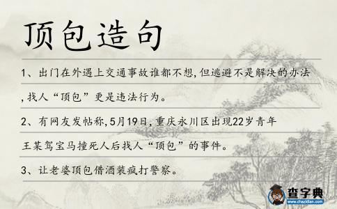 頂包造句
