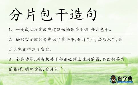 分片包干造句