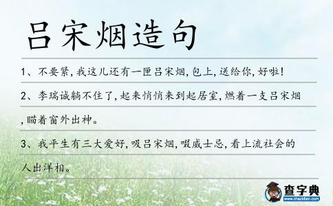 呂宋煙造句