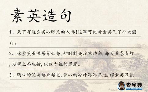 素英造句