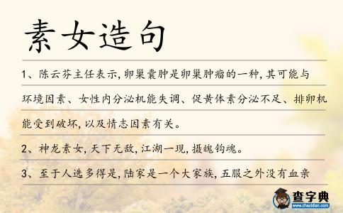 素女造句