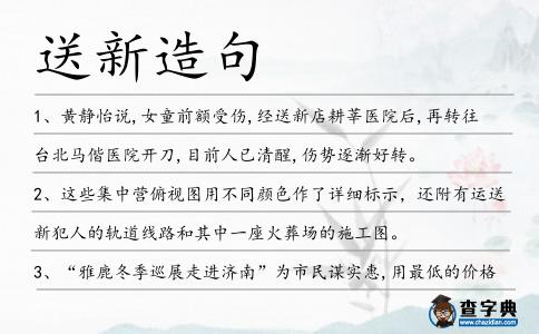 送新造句