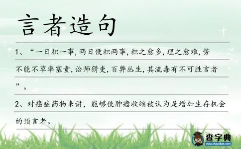 言者造句