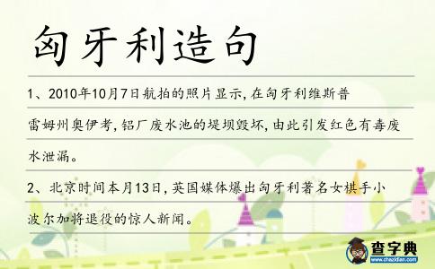 匈牙利造句
