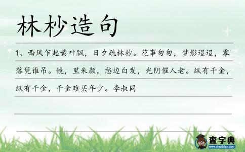 林杪造句