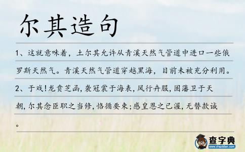 爾其造句