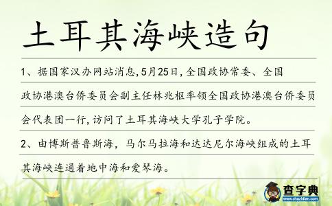 土耳其海峽造句