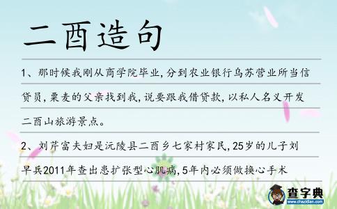 二酉造句