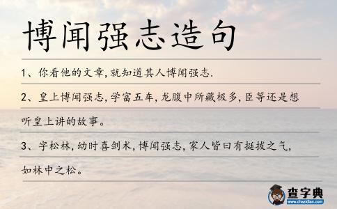 博聞強志造句