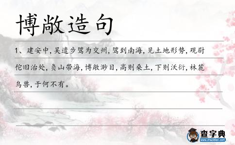 博敞造句