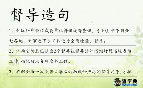 督導(dǎo)造句