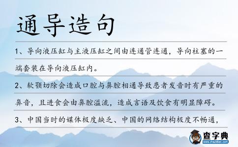 通導(dǎo)造句