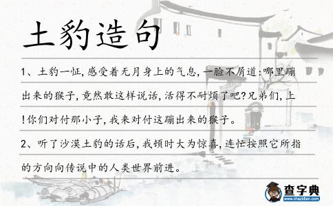 土豹造句