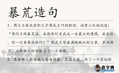 暴荒造句