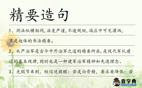 精要造句