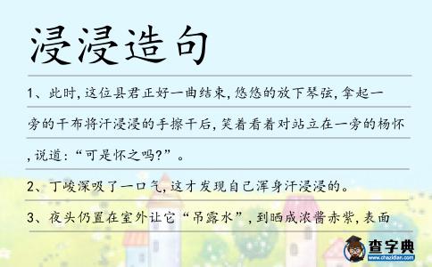 浸浸造句
