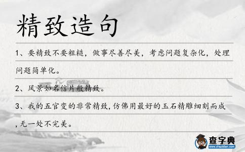 精致造句