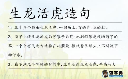 生龍活虎造句