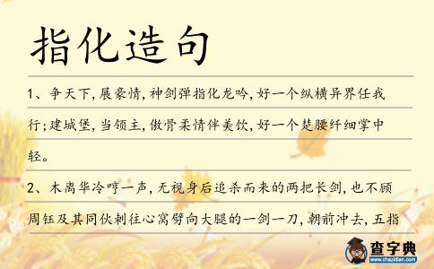 指化造句