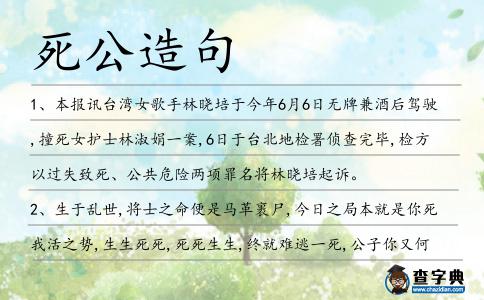 死公造句