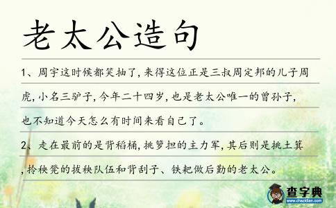 老太公造句