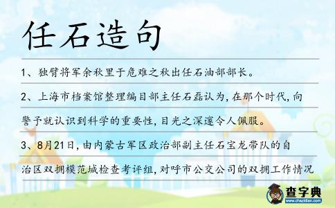 任石造句