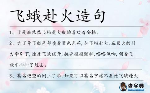 飛蛾赴火造句