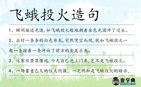 飛蛾投火造句