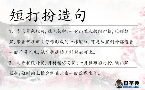 短打扮造句