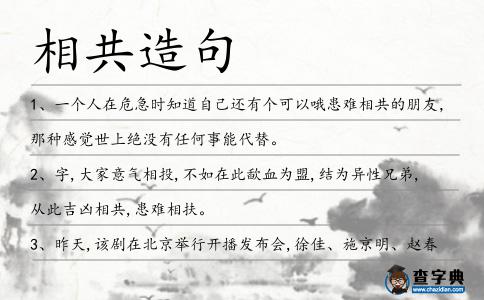 相共造句