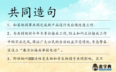 共同造句