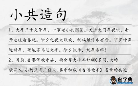 小共造句